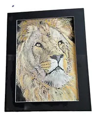 Buy Mark Leary Art Acrylic Painting Portrait Of Lion Pride • 25£