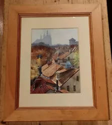 Buy Original Watercolour Praha (Prague)  2003 Indistinct Signature  • 20£
