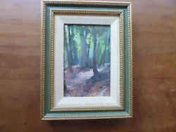 Buy Lovely Signed Framed Painting Trees In Forest 8 X 10 1/2” SGB 2011 • 32.62£