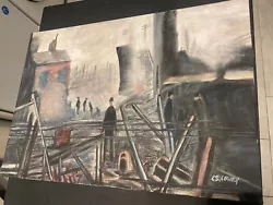 Buy L.S.Lowry Painting - World War Scene - Signed Painting • 100£