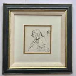 Buy James Lawrence Isherwood 1917-1989 Pencil Sketch Lowry @ 87 Framed Behind Glass. • 410£