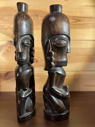 Buy Vintage Sumatran Toba Batak Hand Carved Wooden Guardian Figures • 225£