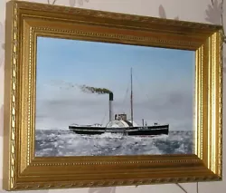 Buy United Paddle Steamer Painting In Enamel Paint By Local Artist David Hardy 2001 • 39.99£