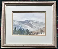 Buy Mountain Scene Watercolour Painting Framed & Signed 29x34cm • 35£