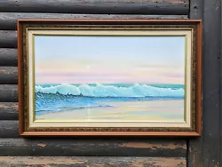 Buy SEASCAPE SPECTACULAR COLOURS VINTAGE FRAMED ORIGINAL PAINTING By ALAN FAIRBRASS • 242£
