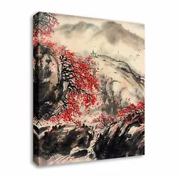 Buy Japanese / Chinese Painting Sepia Cherry Blossom Canvas Wall Art Picture Print • 21.98£
