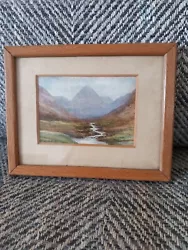 Buy Vintage Original Watercolour Painting Alan White Mourne Mountains Irish Picture  • 20£