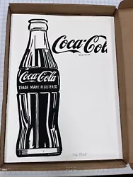 Buy Andy Warhol Coca-Cola 3 Screen Print, Signed Ltd.ed Numbered Series - 1962 NYC • 372.51£