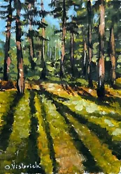 Buy Landscape Original Painting Small Wall Art  Forest Painting • 24.51£