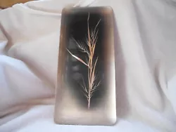 Buy VINTAGE RETRO 1960s BRUSHED WALL ART METAL PANEL PICTURE LASER FROND GRASS  • 14£