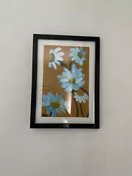 Buy Chamomile Flower Paining - In Acrylic With A Black A4 Frame • 5£