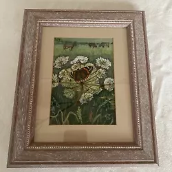 Buy Watercolour Painting Butterfly In Cow Field Tilly Wakelam • 14£