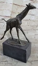 Buy Handcrafted Bronze Sculpture SALE Animal Giraffe Tall Milo Signed Original Sale • 105.79£