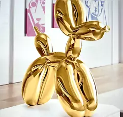 Buy Jeff Koons (After): Balloon Dog L Gold Sculpture Cold Cast Resin COA Mint • 500£