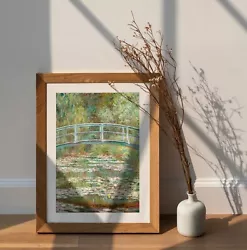 Buy Monet - Bridge Over A Pond - Wall Art - Famous Art Prints - Home Decor Fine Art • 5.99£