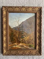 Buy EUROPEAN SCHOOL Impressionist Mountain Forest Landscape Illegibly Signed • 195£
